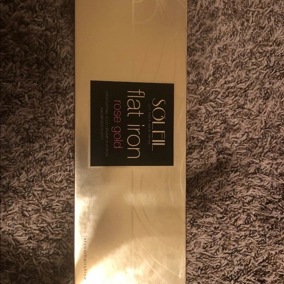 soleil rose gold ceramic flat iron